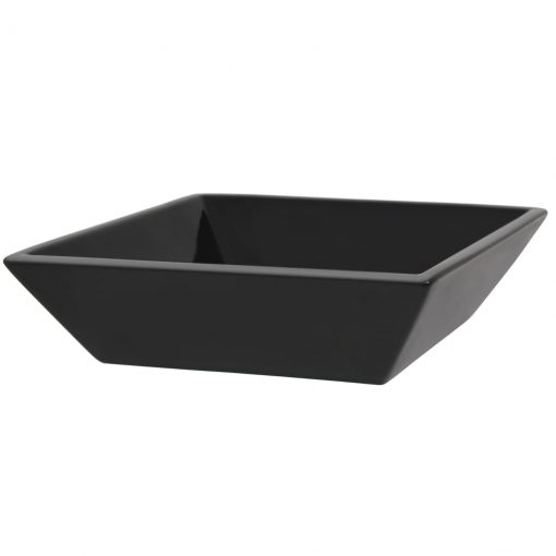 Keramični umivalnik kvadratne oblike črne barve 41