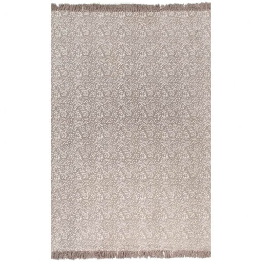 Kilim preproga iz bombaža z vzorcem 120x180 cm taupe