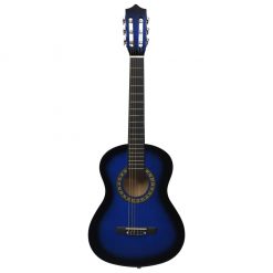 Klasična kitara za začetnike in otroke modra 1/2 34"