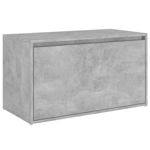 Klop za hodnik 80x40x45 cm betonsko siva iverna plošča