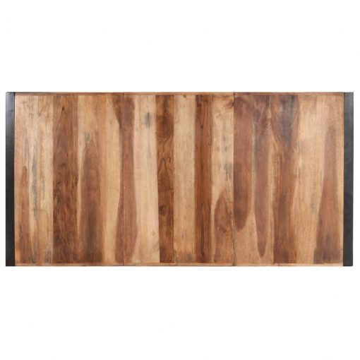 Klubska mizica 180x90x40 cm trden les z izgledom palisandra