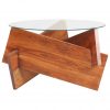 Klubska mizica 60 cm trden akacijev les