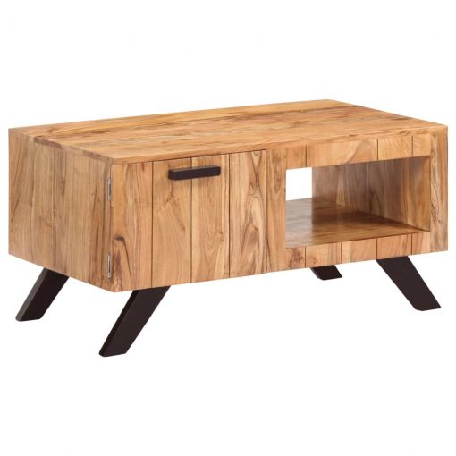 Klubska mizica 90x50x45 cm trden akacijev les