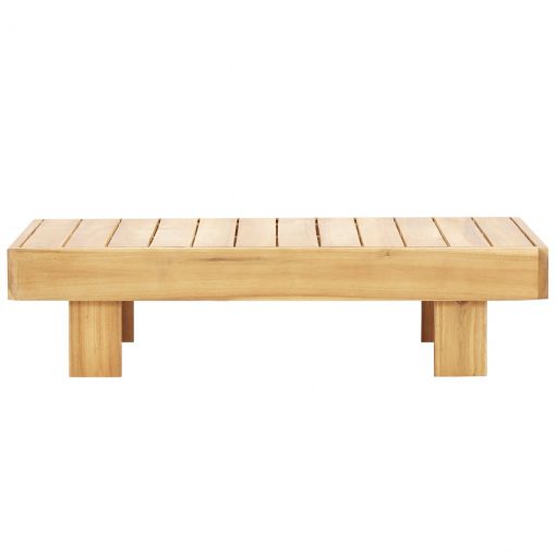 Klubska mizica 90x60x25 cm trden akacijev les