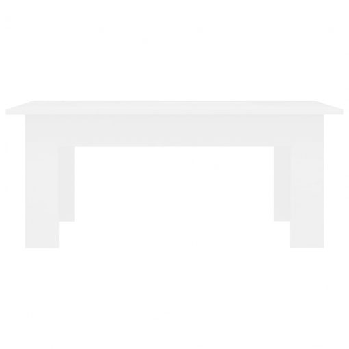 Klubska mizica bela 100x60x42 cm iverna plošča