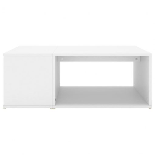 Klubska mizica bela 90x67x33 cm iverna plošča