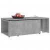 Klubska mizica betonsko siva 150x50x35 cm iverna plošča