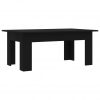 Klubska mizica črna 100x60x42 cm iverna plošča