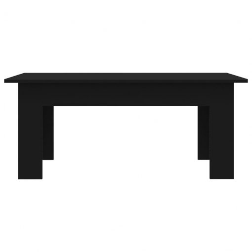 Klubska mizica črna 100x60x42 cm iverna plošča