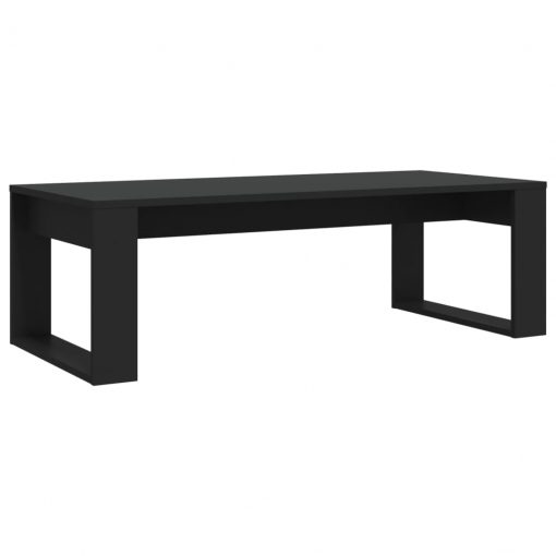 Klubska mizica črna 110x50x35 cm iverna plošča