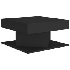 Klubska mizica črna 57x57x30 cm iverna plošča