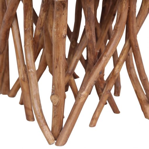 Klubska mizica iz debel 40x40x40 cm trden les