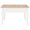 Klubska mizica iz lesa 80x80x50 cm bela