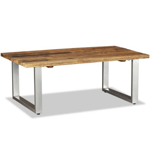 Klubska mizica iz predelanega odsluženega lesa 100x60x38 cm