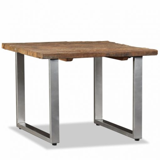 Klubska mizica iz predelanega odsluženega lesa 55x55x40 cm