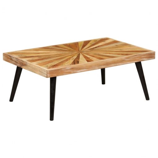 Klubska mizica iz trdnega mangovega lesa 90x55x36 cm