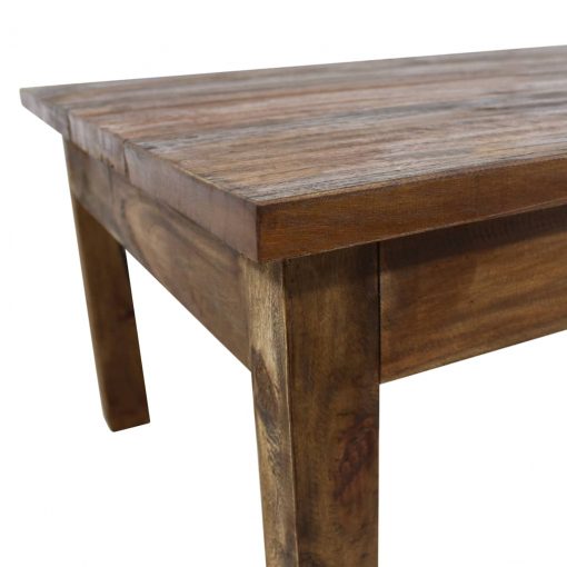 Klubska mizica iz trdnega predelanega lesa 98x73x45 cm
