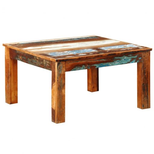 Klubska mizica kvadratna iz predelanega lesa