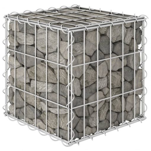 Kockasta visoka greda gabion iz jeklene žice 30x30x30 cm