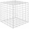 Kockasta visoka greda gabion iz jeklene žice 50x50x50 cm