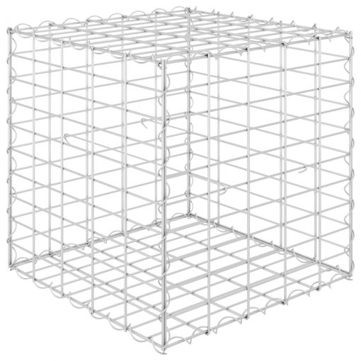 Kockasta visoka greda gabion iz jeklene žice 50x50x50 cm