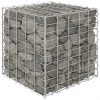 Kockasta visoka greda gabion iz jeklene žice 50x50x50 cm