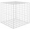 Kockasta visoka greda gabion iz jeklene žice 60x60x60 cm