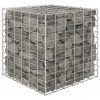 Kockasta visoka greda gabion iz jeklene žice 60x60x60 cm