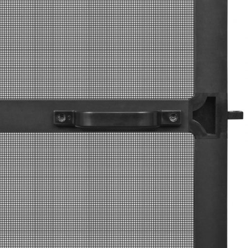 Komarnik za vrata na tečajih antraciten 100x215 cm