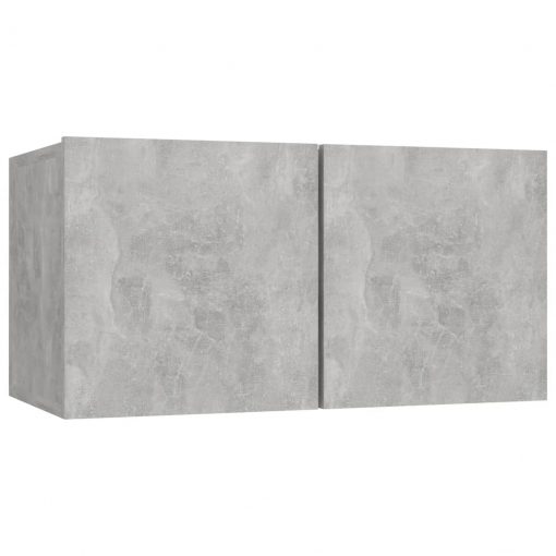 Komplet TV omaric 4-delni betonsko siva iverna plošča