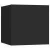 Komplet TV omaric 4-delni črna iverna plošča