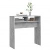 Konzolna mizica betonsko siva 78x30x80 cm iverna plošča