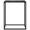 Konzolna mizica črna 60x35x75 cm kaljeno steklo
