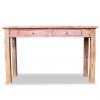 Konzolna mizica iz masivnega predelanega lesa 123x42x75 cm