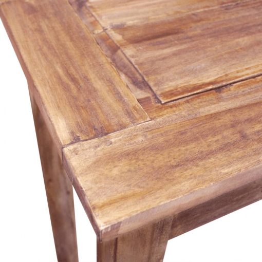 Konzolna mizica iz masivnega predelanega lesa 123x42x75 cm