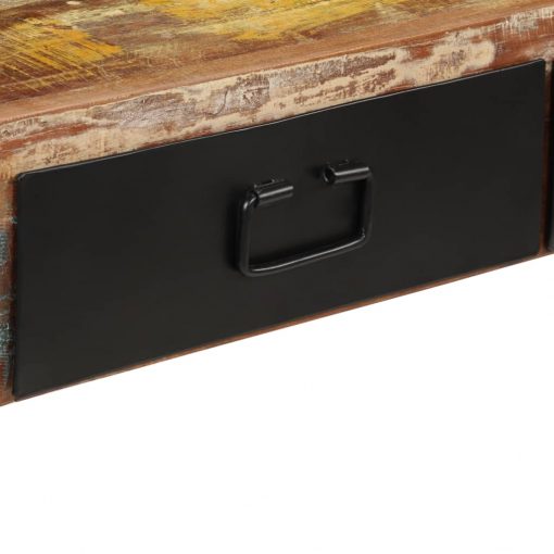 Konzolna mizica iz trdnega predelanega lesa 120x30x76 cm