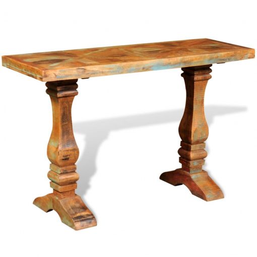 Konzolna mizica iz trdnega predelanega lesa