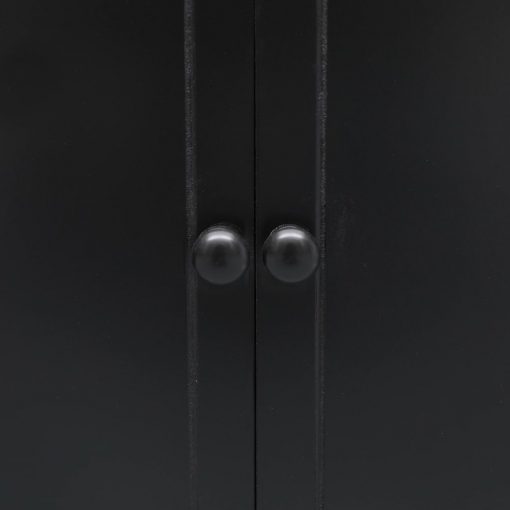 Kopalniška omarica črna 46x24x116 cm les pavlovnije
