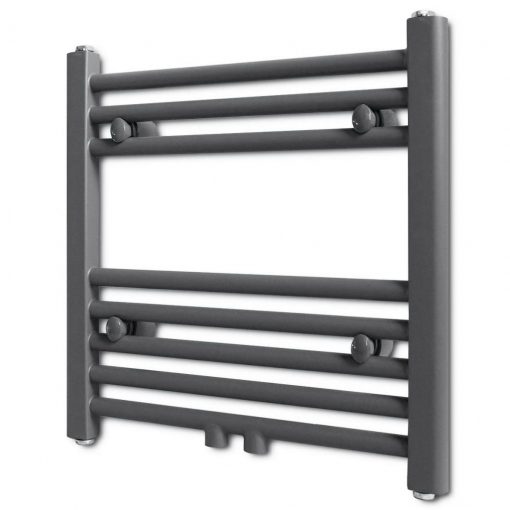 Kopalniški radiator z ravnimi cevmi 480x480 mm siv