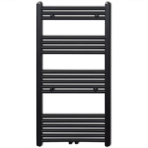 Kopalniški radiator z ravnimi cevmi 600x1160 mm črn