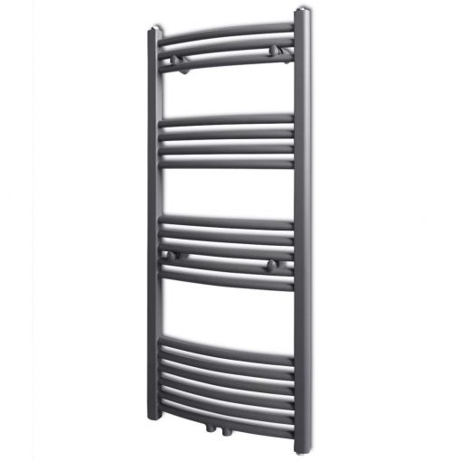 Kopalniški radiator z ukrivljenimi cevmi 500x1160 mm siv