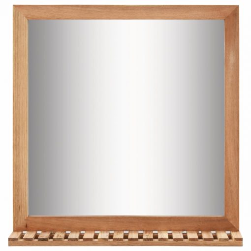 Kopalniško ogledalo iz trdne orehovine 60x12x62 cm