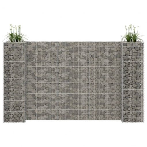 Korito za rastline gabion H-oblike jeklo 260x40x150 cm