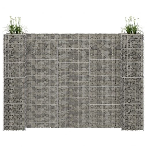 Korito za rastline gabion H-oblike jeklo 260x40x200 cm