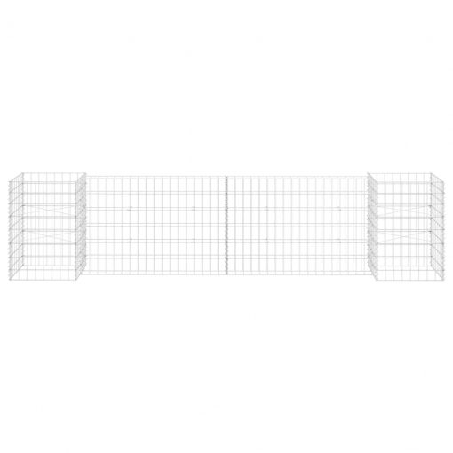 Korito za rastline gabion H-oblike jeklo 260x40x60 cm