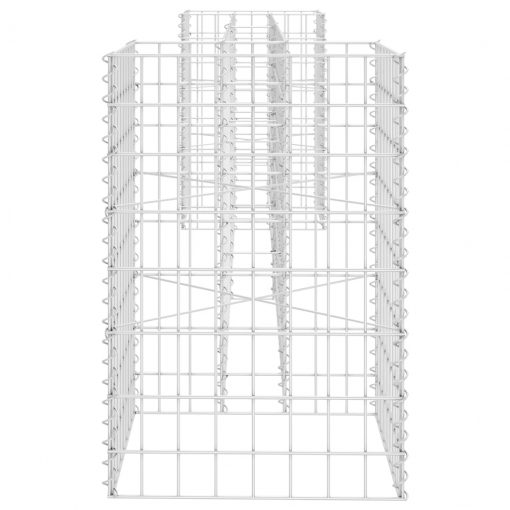 Korito za rastline gabion H-oblike jeklo 260x40x60 cm