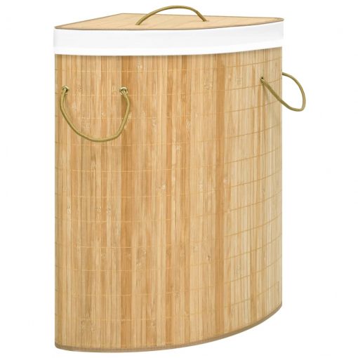 Kotna košara za perilo iz bambusa 60 L