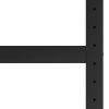 Kovinski okvir za delovno mizo 120x57x79 cm črn in rdeč