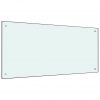 Kuhinjska zaščitna obloga bela 100x50 cm kaljeno steklo