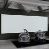Kuhinjska zaščitna obloga bela 120x40 cm kaljeno steklo